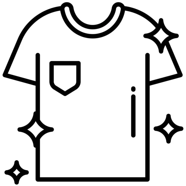 Shirt Simple Icon Vector Illustration — Stock Vector