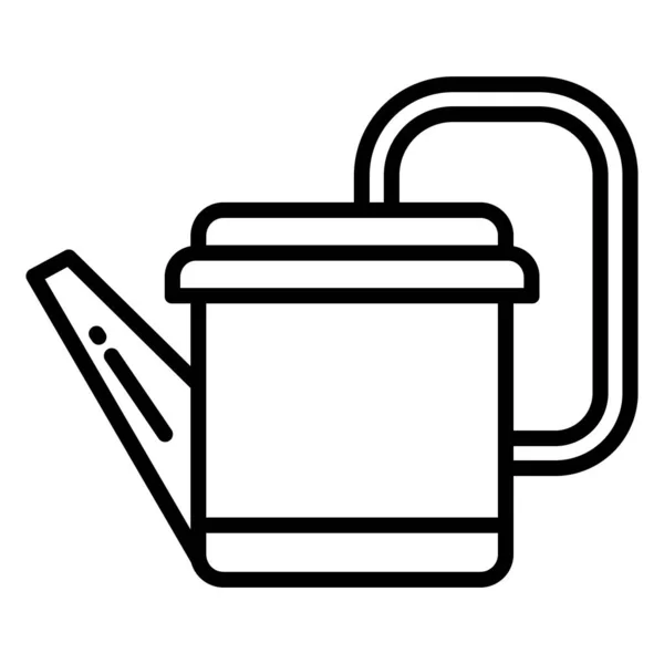 Watering Can Simple Vector Icon White Background — Stock Vector