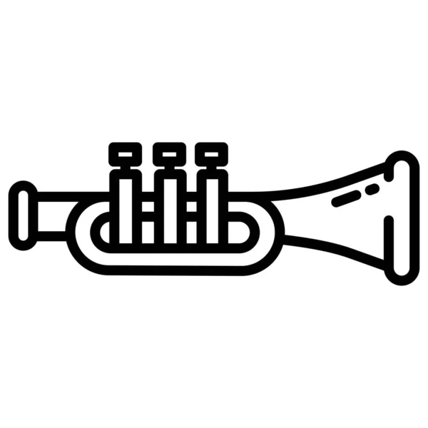 Trumpet Enkel Ikon Vektor Illustration — Stock vektor