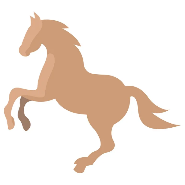 Horse Icon Flat Design Style — Stock Vector