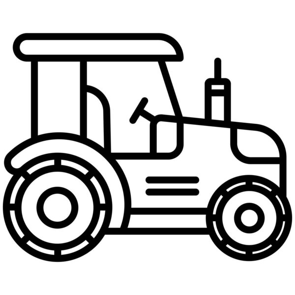 tractor web icon, vector illustration 