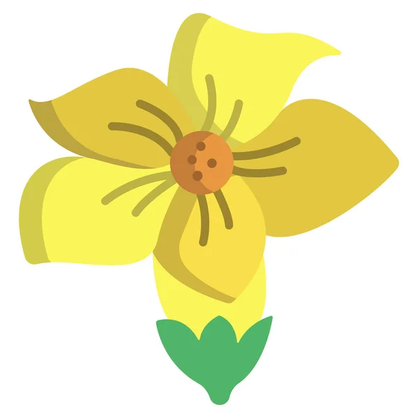Icono Vector Simple Ilustración Flor — Archivo Imágenes Vectoriales