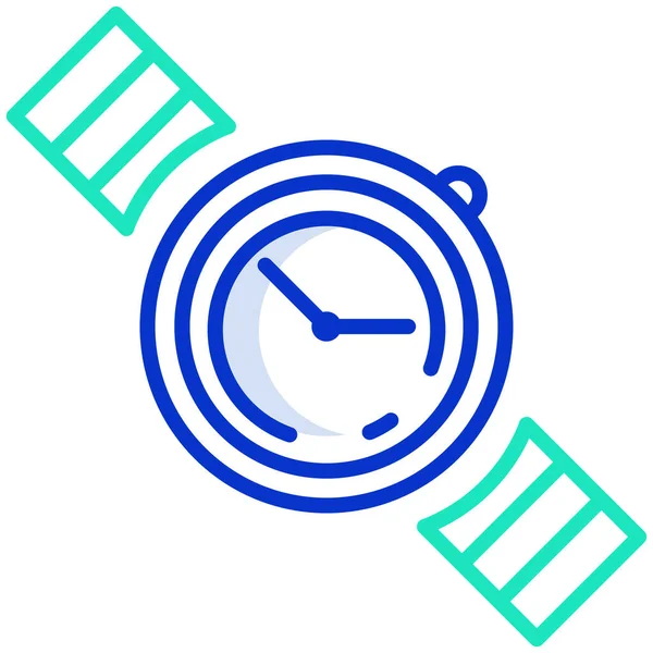 Ist Uhr Web Symbol Einfache Illustration — Stockvektor