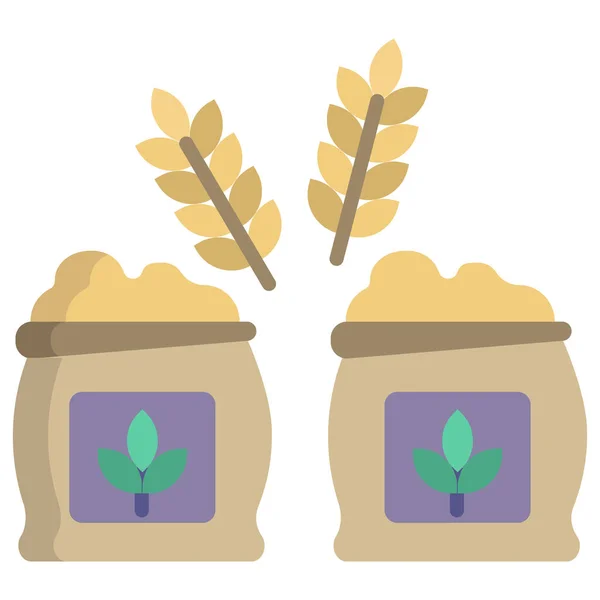 Planta Icono Web Diseño Simple — Vector de stock