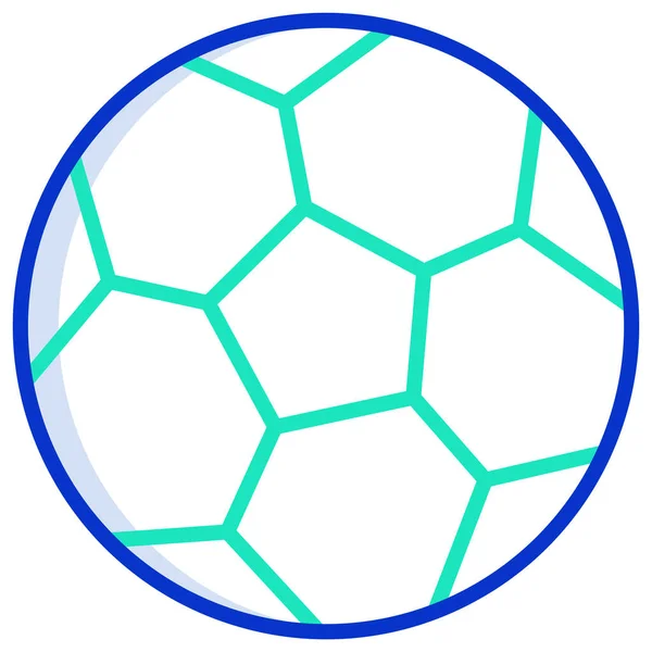 Футбол Веб Іконка Проста Ілюстрація — стоковий вектор