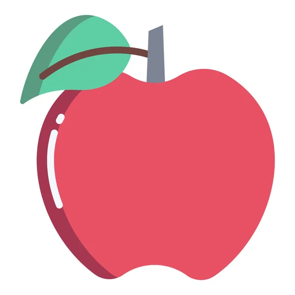 Apfel Web Symbol Einfache Illustration — Stockvektor