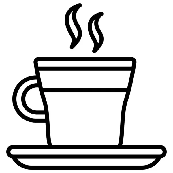 Τσάι Web Εικονίδιο Απλή Απεικόνιση — Διανυσματικό Αρχείο