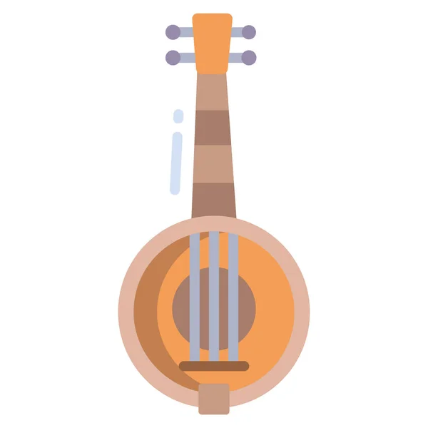 Guitarra Ilustração Vetor Ícone Web —  Vetores de Stock