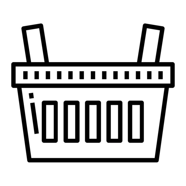 Icono Cesta Compra Vector Ilustración — Vector de stock