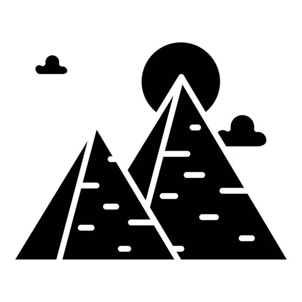 Piramit Simgesi Vektör Illüstrasyonu — Stok Vektör