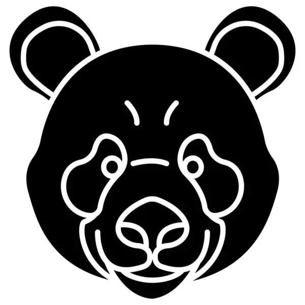 Ícone Web Panda Ilustração Vetorial — Vetor de Stock