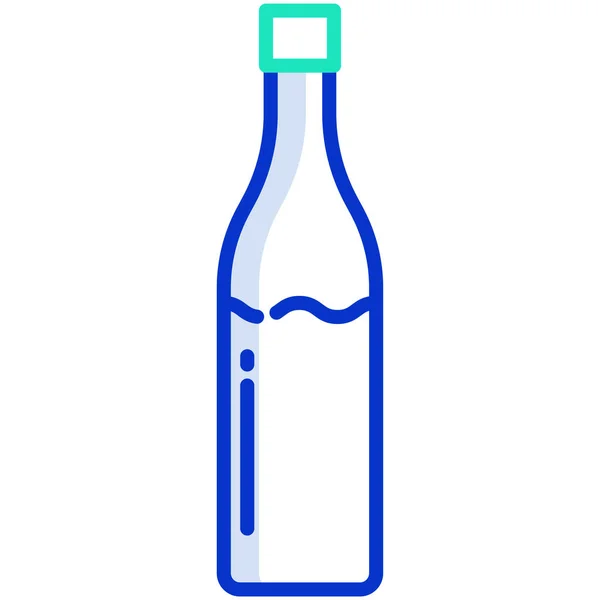 Ilustrasi Vektor Ikon Botol Air - Stok Vektor