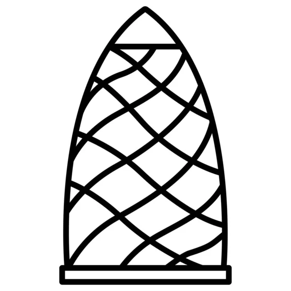 Beyaz arkaplanda Gherkin basit vektör simgesi