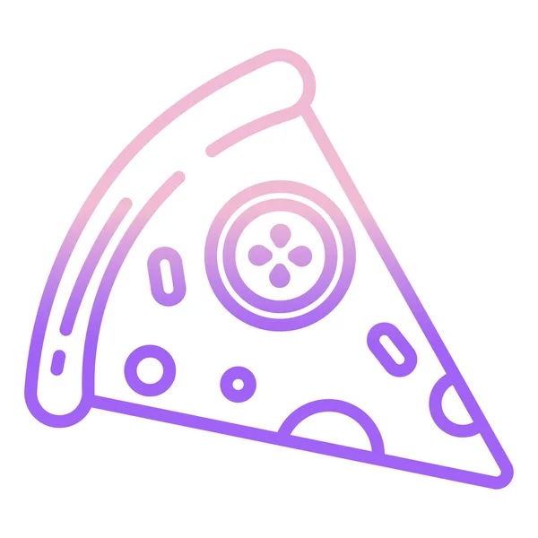 Pizza Icono Web Ilustración Vectorial — Vector de stock