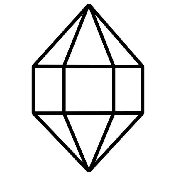 Diamond Web Icon Simple Design — Stock Vector