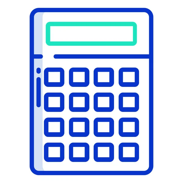 Calculadora Icono Web Ilustración Simple — Vector de stock