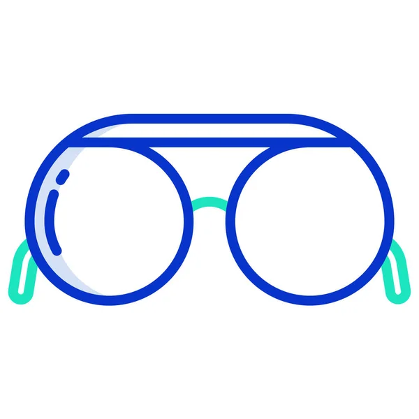 Gafas Sol Icono Vector Simple Sobre Fondo Blanco — Archivo Imágenes Vectoriales