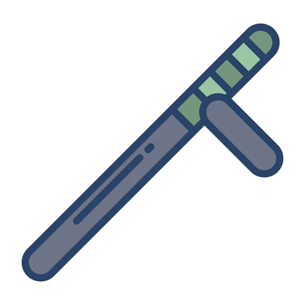 Schlagstock Web Symbol Einfache Illustration — Stockvektor