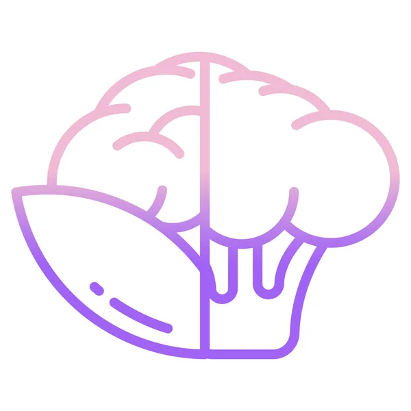 Мозг Иконка Сайта — стоковый вектор