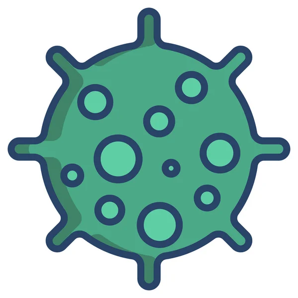 Virus Simple Icon Vector Illustration — Stock Vector