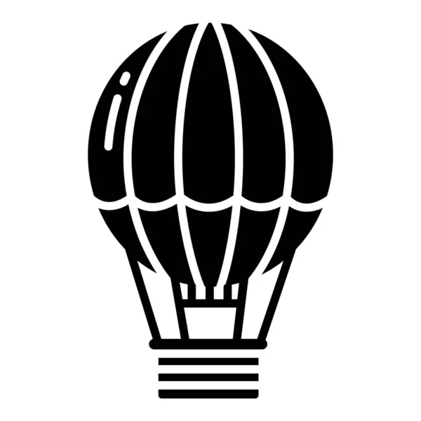 Hőlégballon Ikon Vázlatos Illusztráció Aerosztát Vektor Ikonok Web — Stock Vector