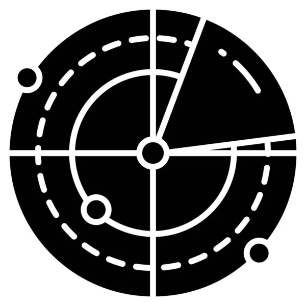 Radar Web Symbol Einfache Illustration — Stockvektor