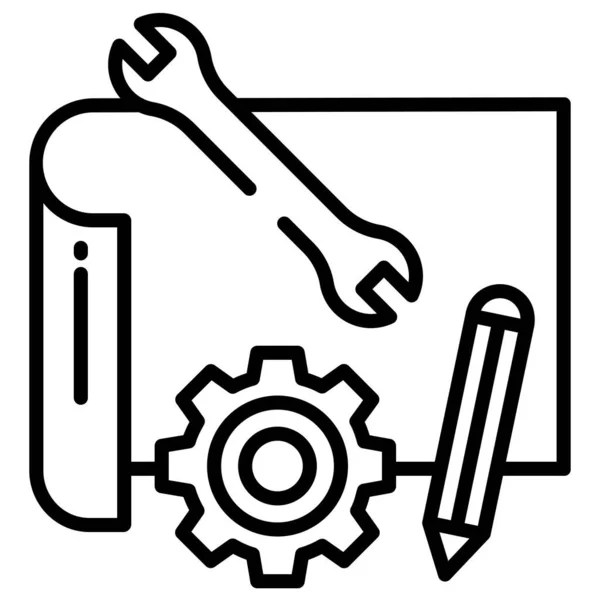 Herramienta Reparación Ilustración Simple — Archivo Imágenes Vectoriales