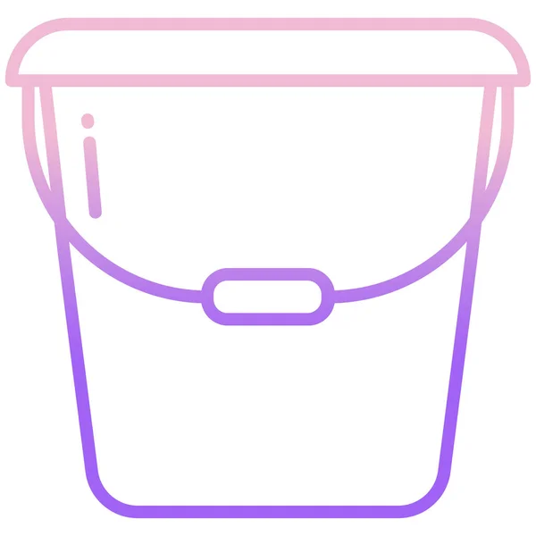 Lavado Cubo Web Icono Simple Vector Ilustración — Archivo Imágenes Vectoriales