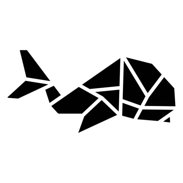 Ícone Pássaro Origami Ilustração Simples Ícones Vetoriais Papel Para Web — Vetor de Stock