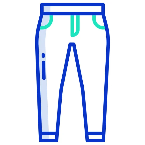 Pantalones Icono Web Ilustración Simple — Vector de stock