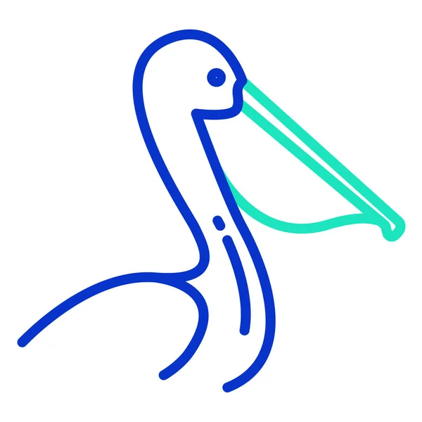 Ilustración Vectorial Icono Pájaro — Vector de stock