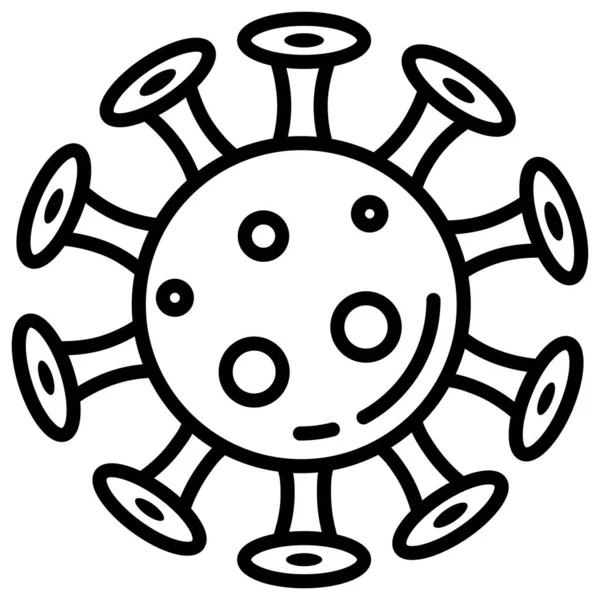 Virus Einfaches Symbol Vektorillustration — Stockvektor