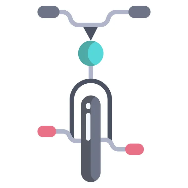 Icono Vector Simple Ilustración Bicicleta — Vector de stock