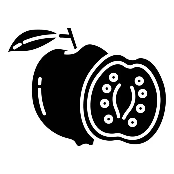 Icono Manzana Vector Ilustración — Vector de stock