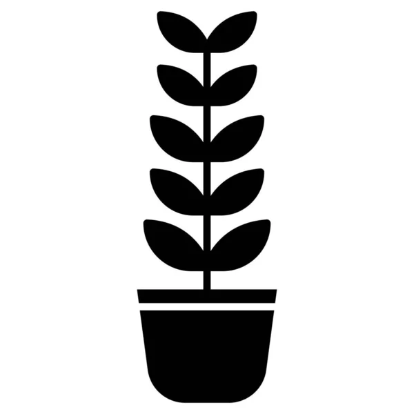 Planta Icono Web Ilustración Simple — Archivo Imágenes Vectoriales