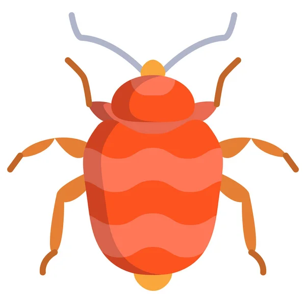 Bug Ikon Vektor Illusztráció — Stock Vector