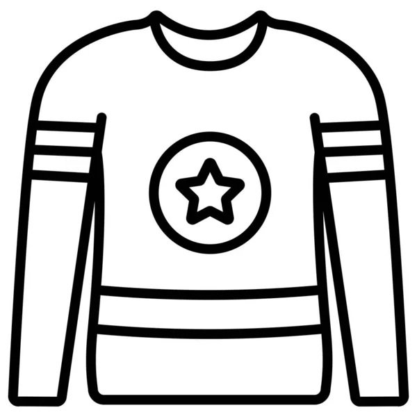 Camisa Icono Web Ilustración Simple — Vector de stock