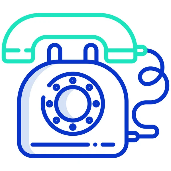 Telefon Web Symbol Vektor Illustration — Stockvektor