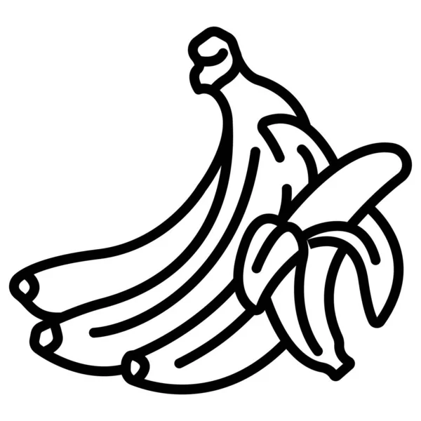 Illustrazione Vettoriale Della Banana — Vettoriale Stock