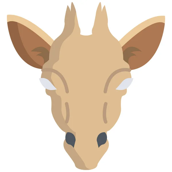 Icône Girafe Illustration Simple Girafe Vectorielle — Image vectorielle