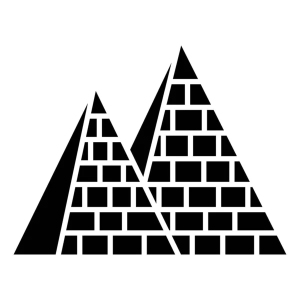 Pyramide Web Symbol Vektorillustration — Stockvektor