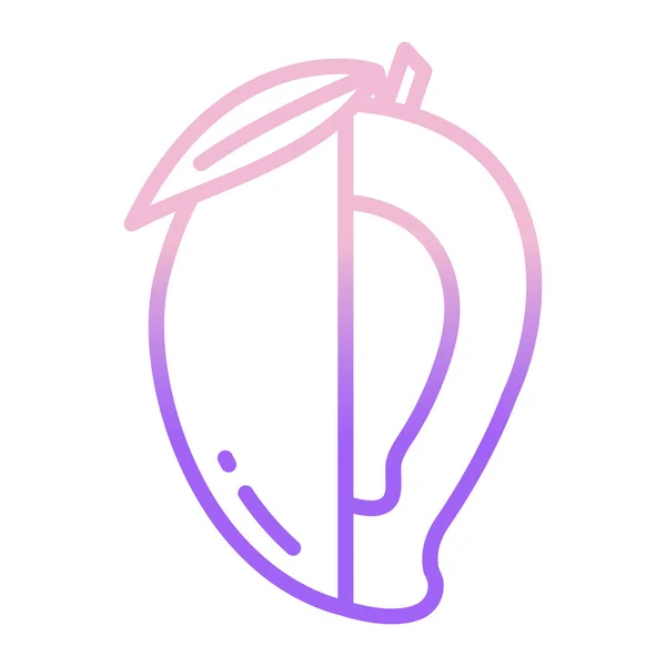 Векторная Иллюстрация Фиолетовой Белой Линии Иконки Красивом Розовом Фоне — стоковый вектор