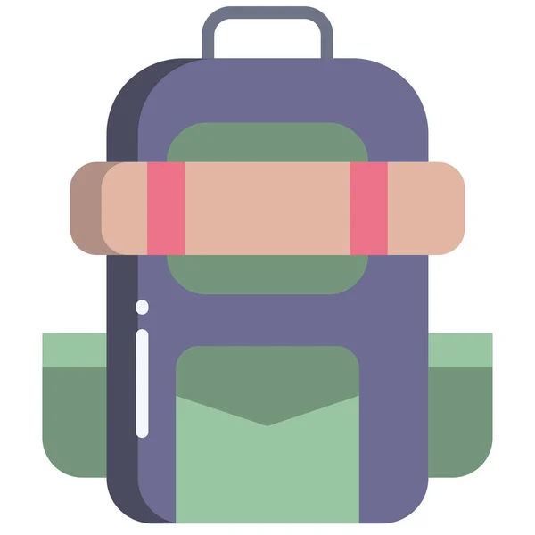 Vector Illustration Backpack — Stock Vector