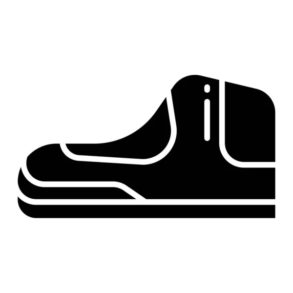 Icône Chaussure Vectorielle Simple Sur Fond Blanc — Image vectorielle