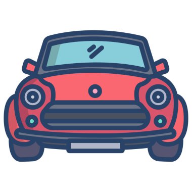 araba web simgesi, vektör illüstrasyonu 