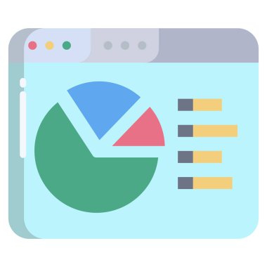 Web simgesi basit vektör illüstrasyonu