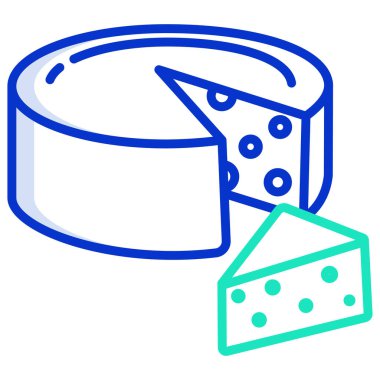 Peynir. Web simgesi basit illüstrasyon