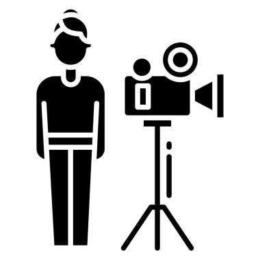 Web simgesi adam vektör illüstrasyonu 