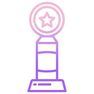 Kupa. Web simgesi basit illüstrasyon