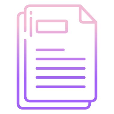 belge simgesi, vektör çizimi